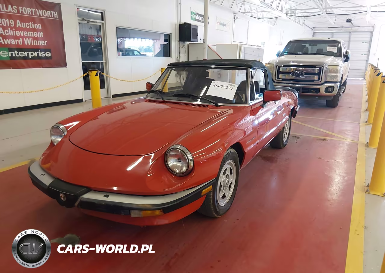 1986 Alfa Romeo Veloce 2000 Spider VIN:ZARBA5417G1037451 - 2