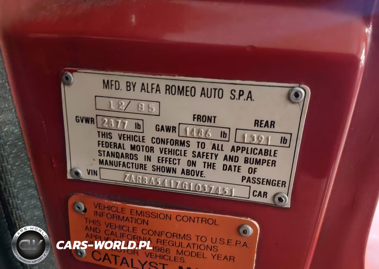 1986 Alfa Romeo Veloce 2000 Spider VIN:ZARBA5417G1037451 - 9