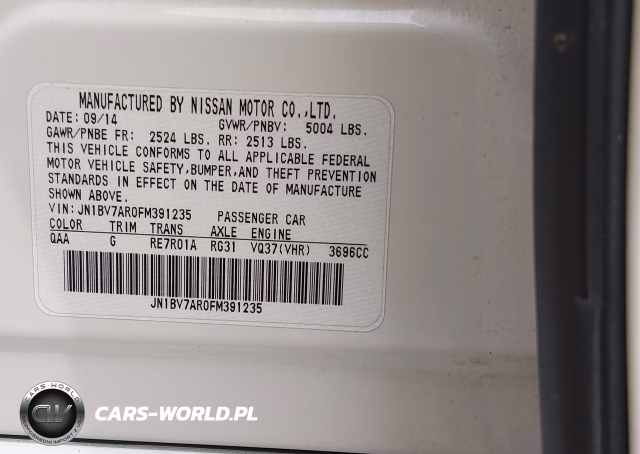 2015 Infiniti Q50 Premium VIN:JN1BV7AR0FM391235 - 9