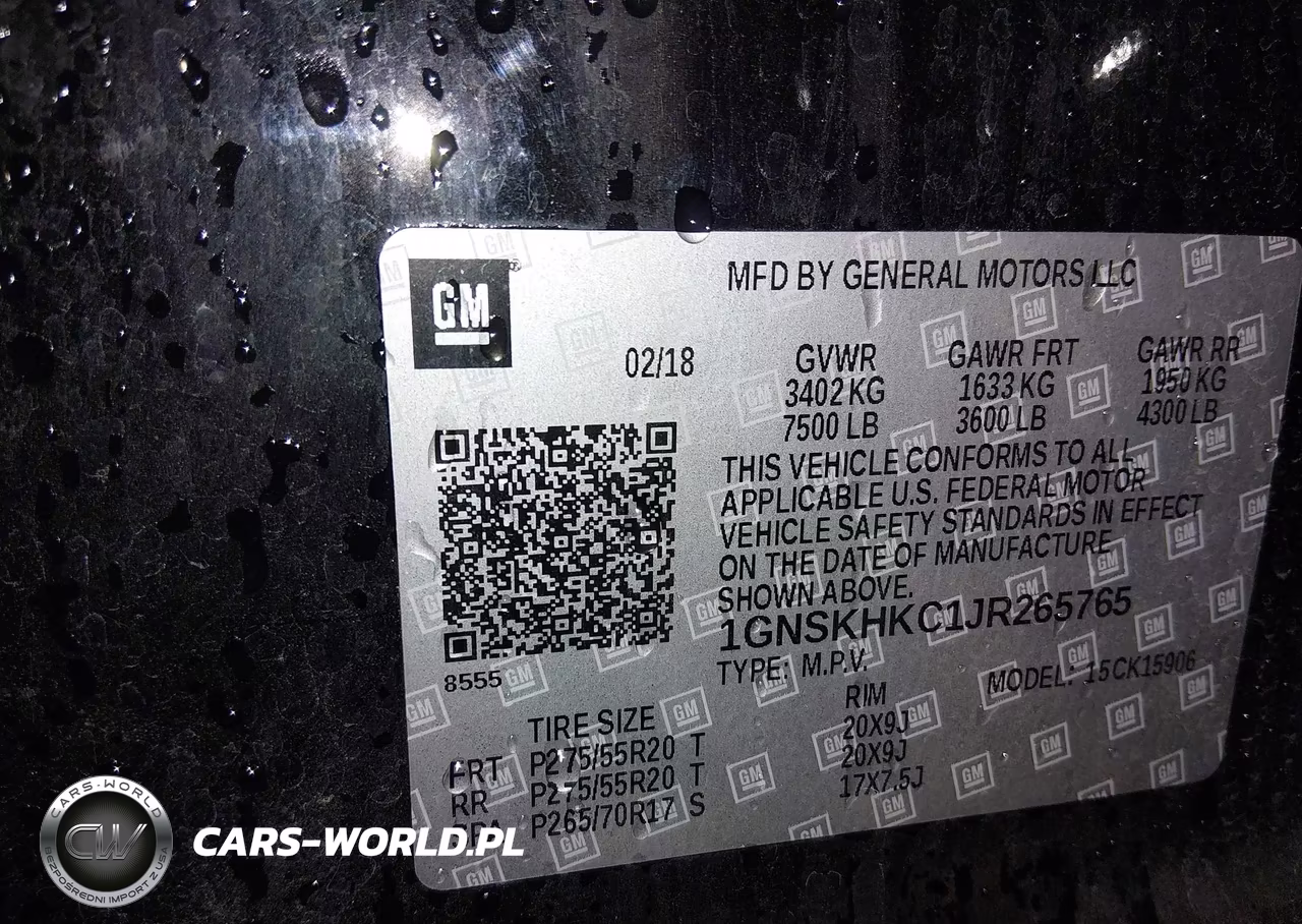 2018 Chevrolet Suburban Lt VIN:1GNSKHKC1JR265765 - 9