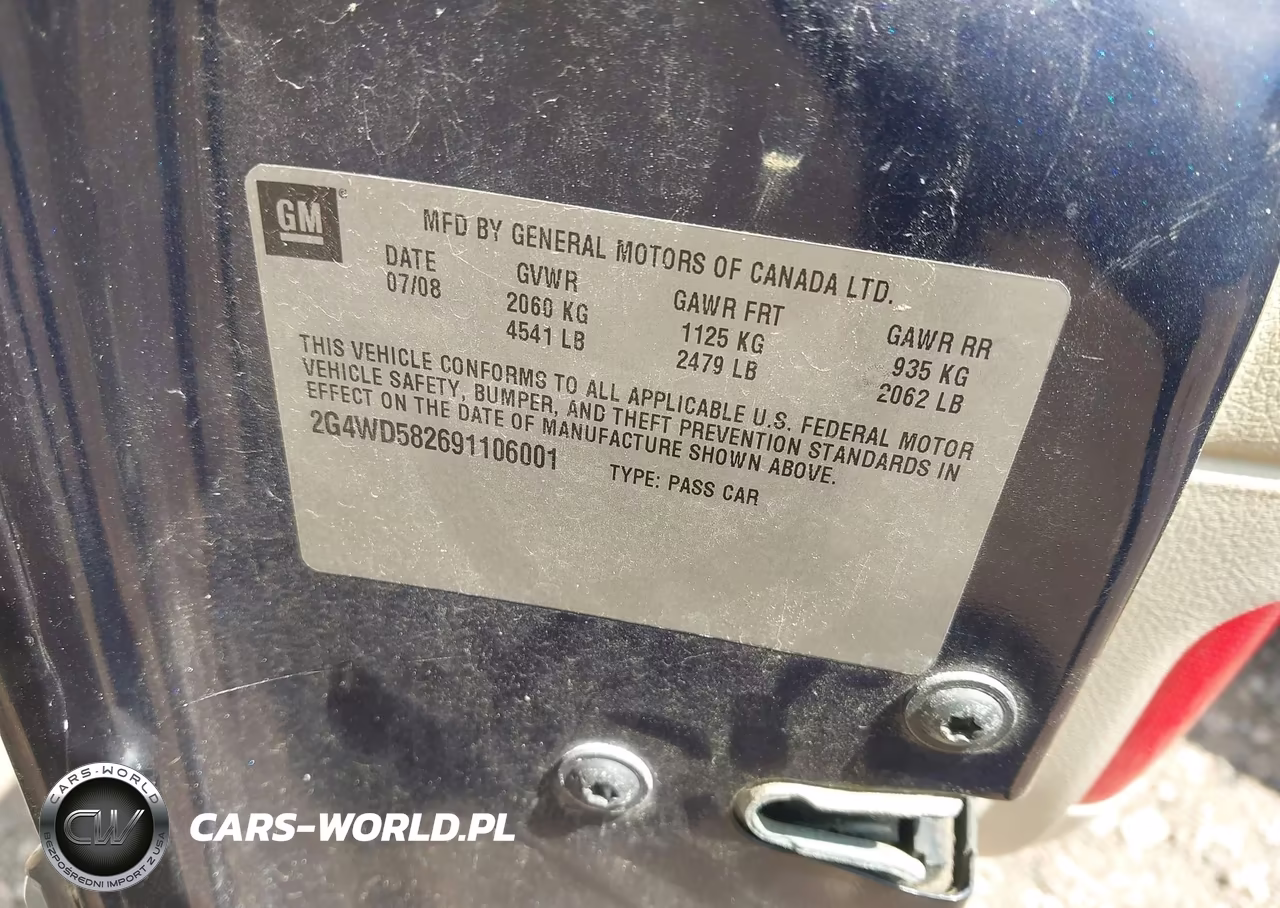2009 Buick Lacrosse Cxl VIN:2G4WD582691106001 - 9