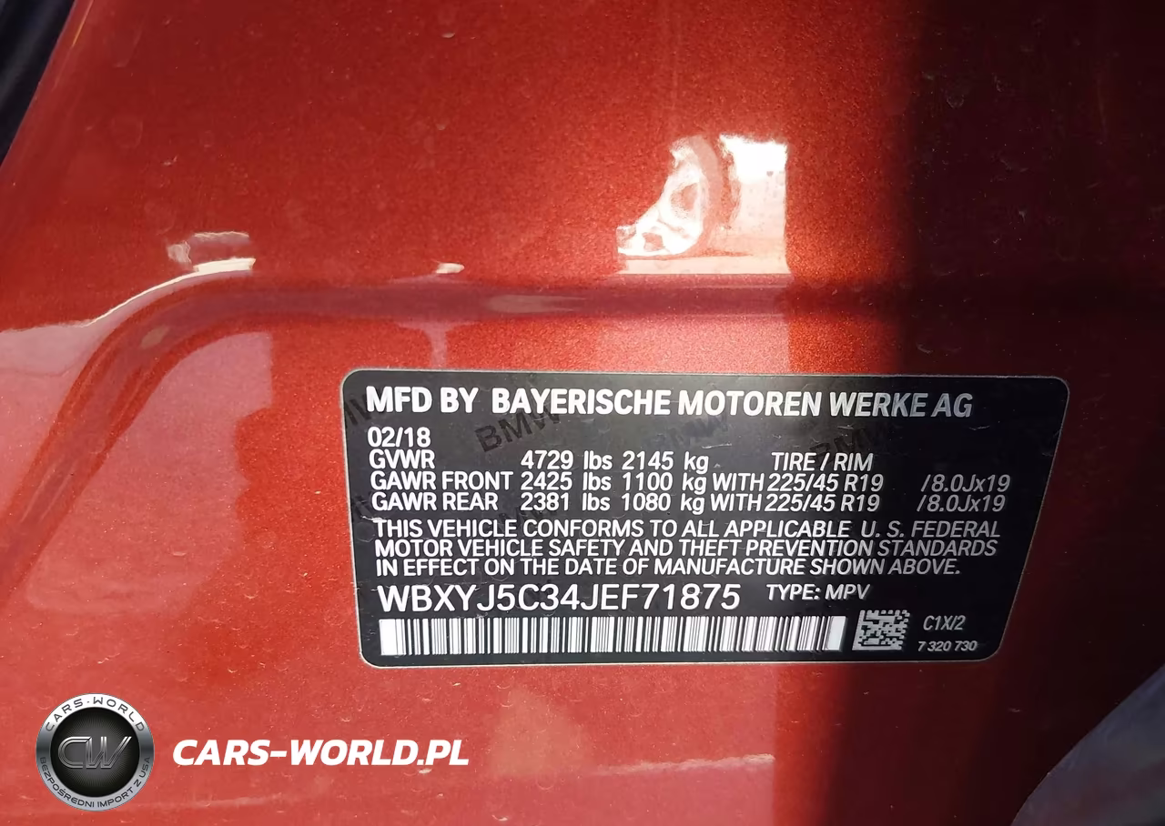 2018 BMW X2 xDrive28I VIN:WBXYJ5C34JEF71875 - 9