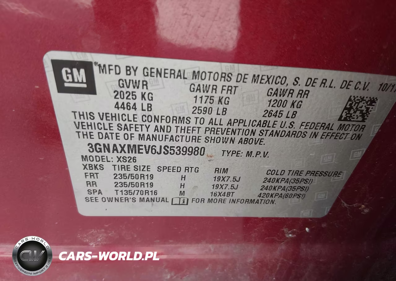 2018 Chevrolet Equinox Premier VIN:3GNAXMEV6JS539980 - 9