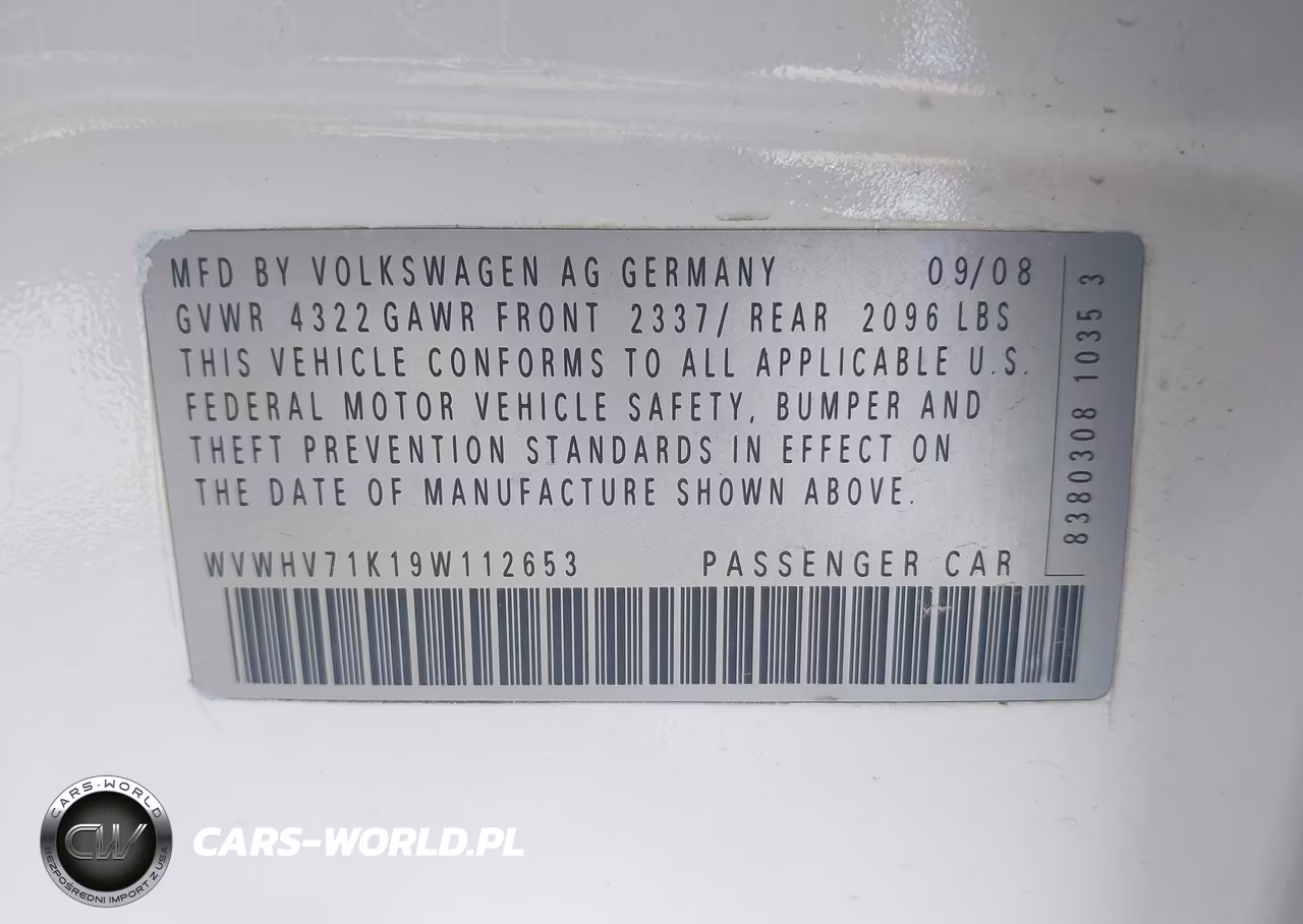 2009 Volkswagen Gti 4-Door VIN:WVWHV71K19W112653 - 9