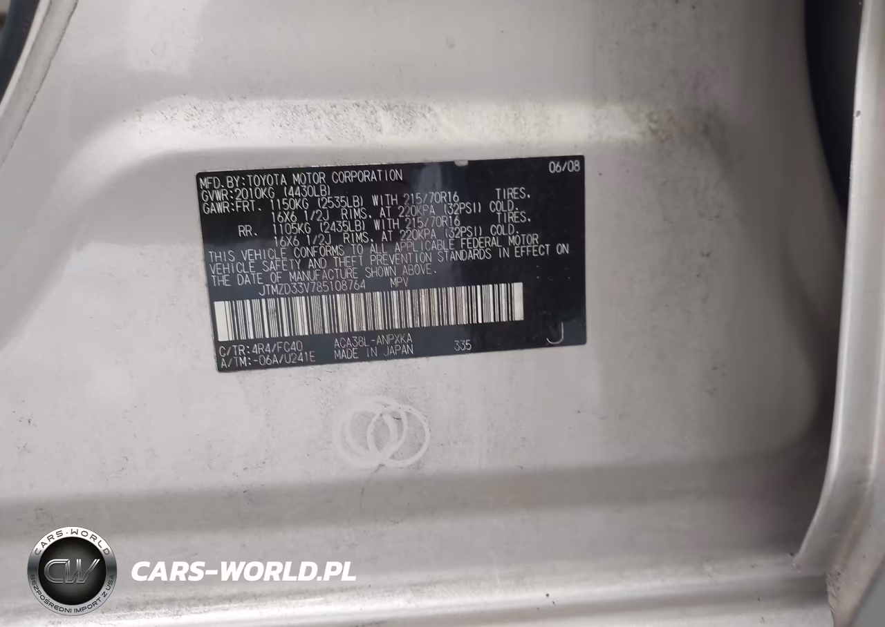 2008 Toyota Rav4 VIN:JTMZD33V785108764 - 9
