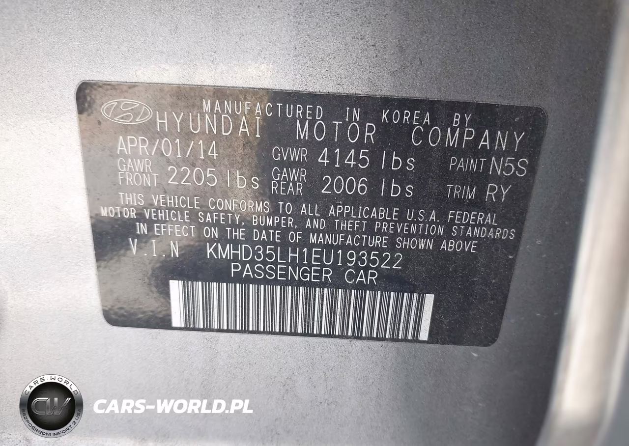 2014 Hyundai Elantra Gt VIN:KMHD35LH1EU193522 - 9