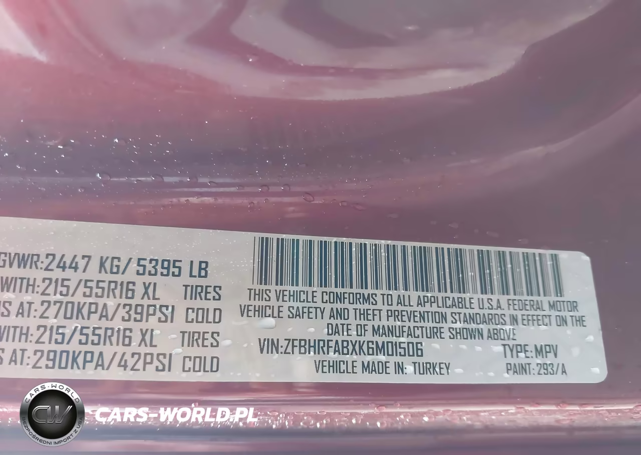 2019 Ram Promaster City Tradesman VIN:ZFBHRFABXK6M01506 - 9