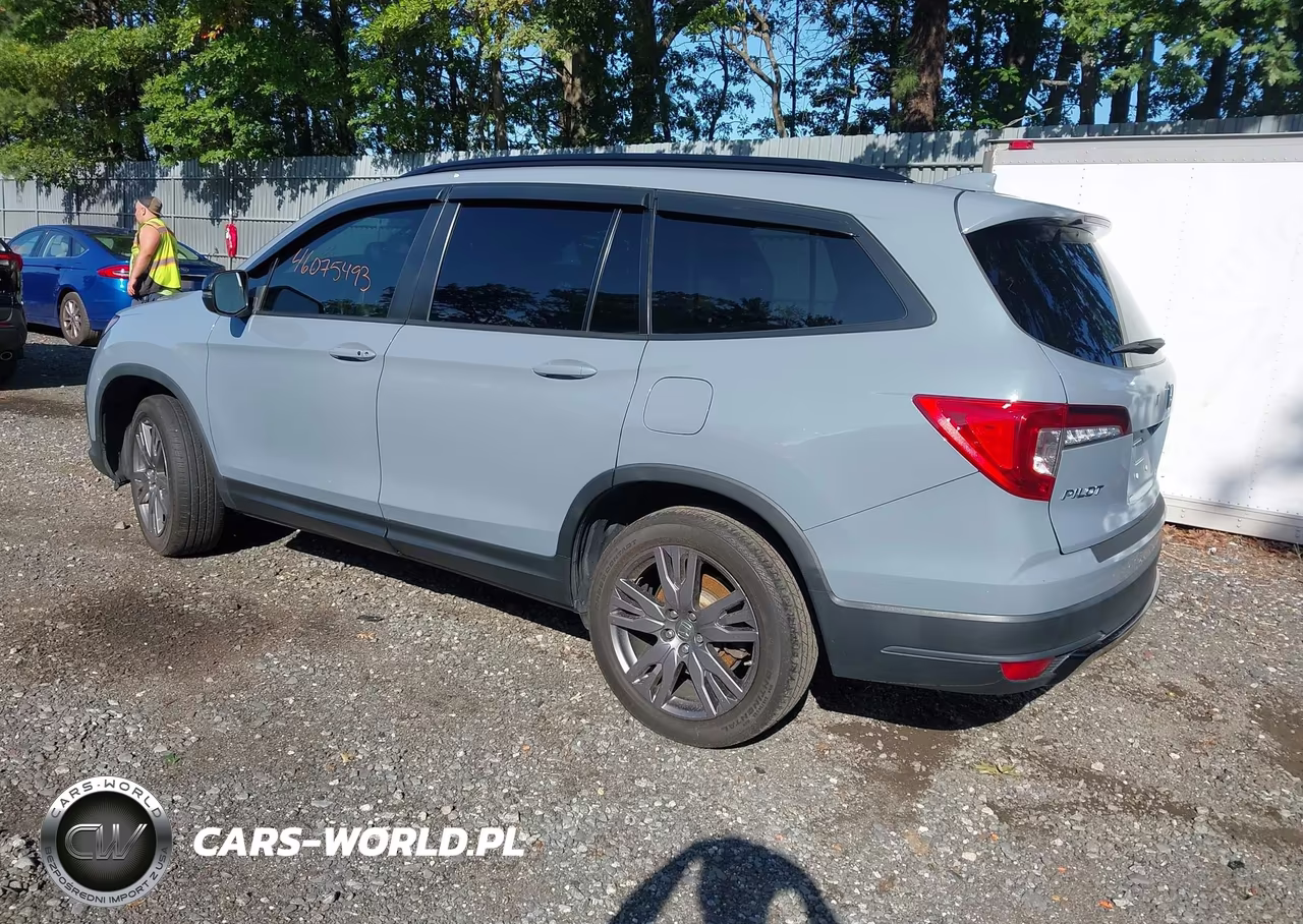 2022 Honda Pilot Awd Sport VIN:5FNYF6H31NB104184 - 3