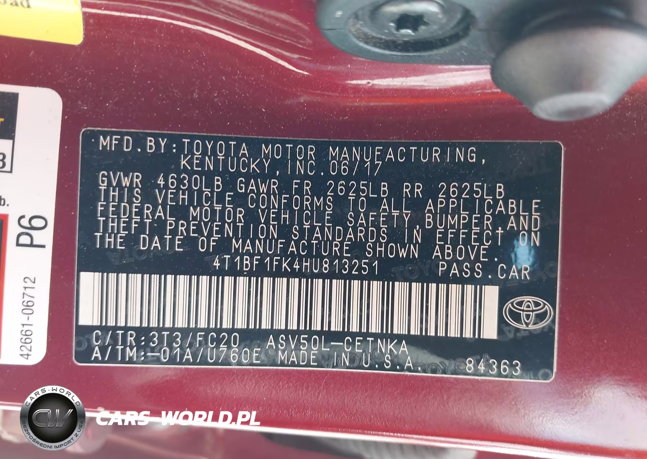 2017 Toyota Camry Le VIN:4T1BF1FK4HU813251 - 9