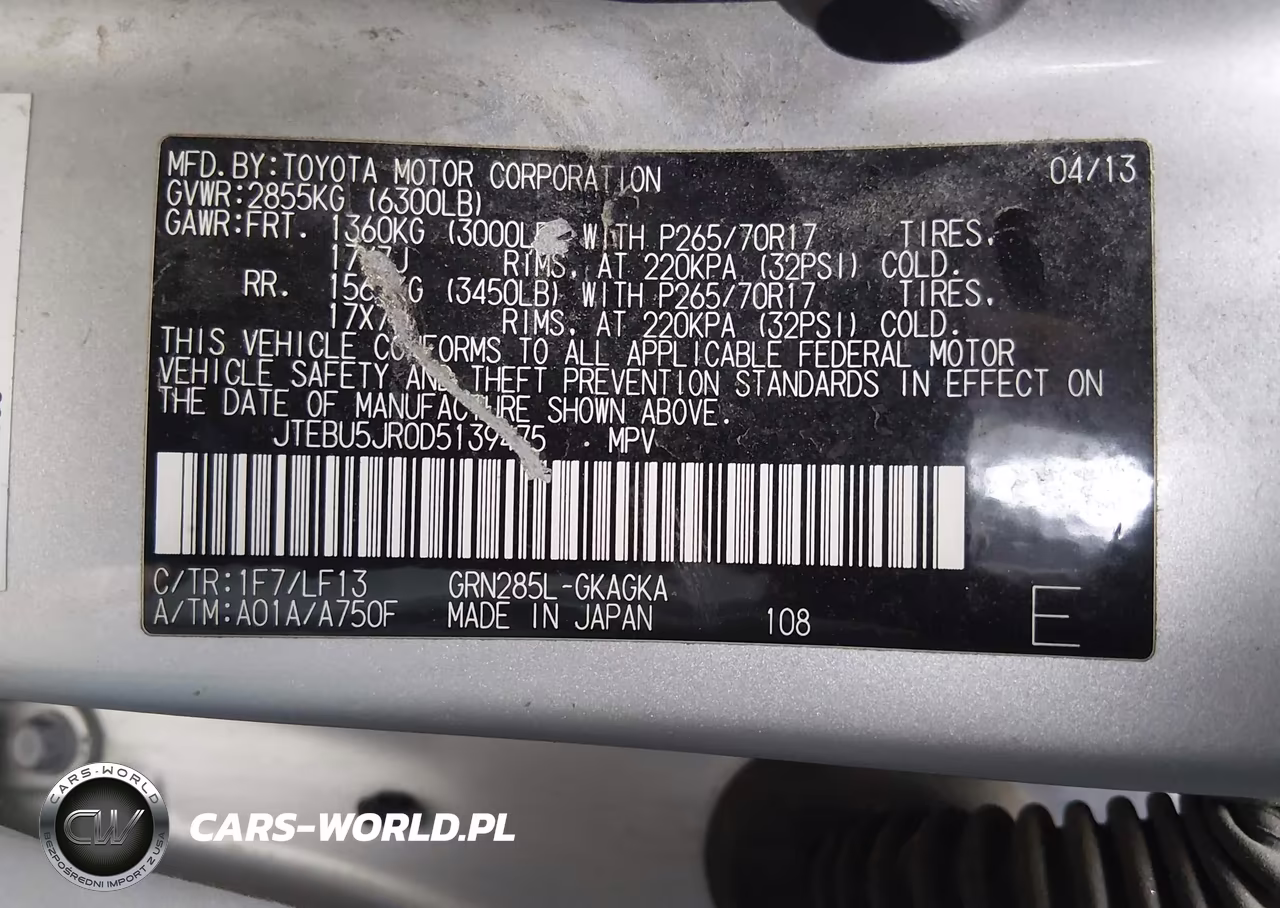 2013 Toyota 4Runner Sr5 VIN:JTEBU5JR0D5139475 - 9