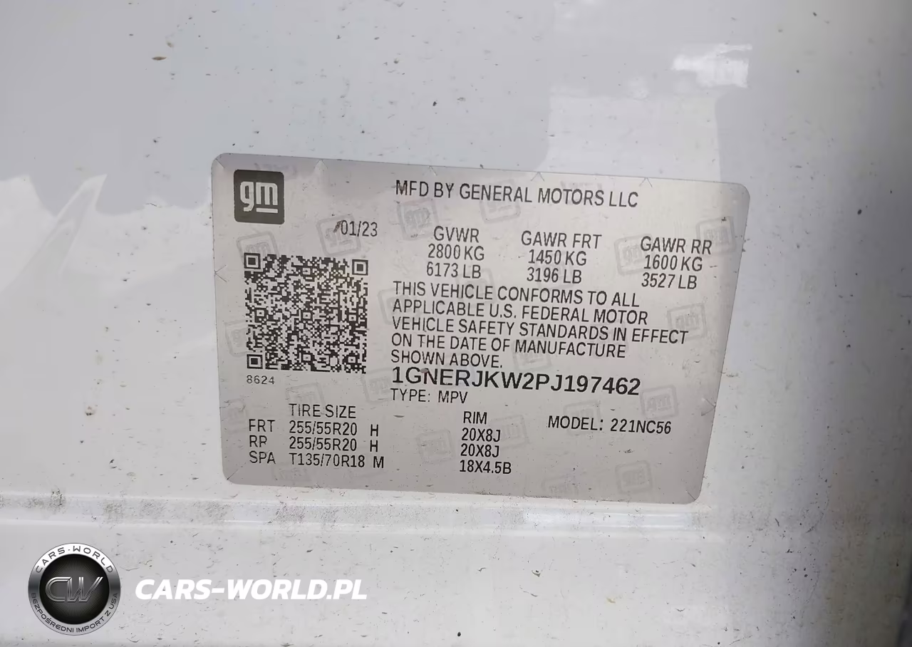 2023 Chevrolet Traverse Rs VIN:1GNERJKW2PJ197462 - 9