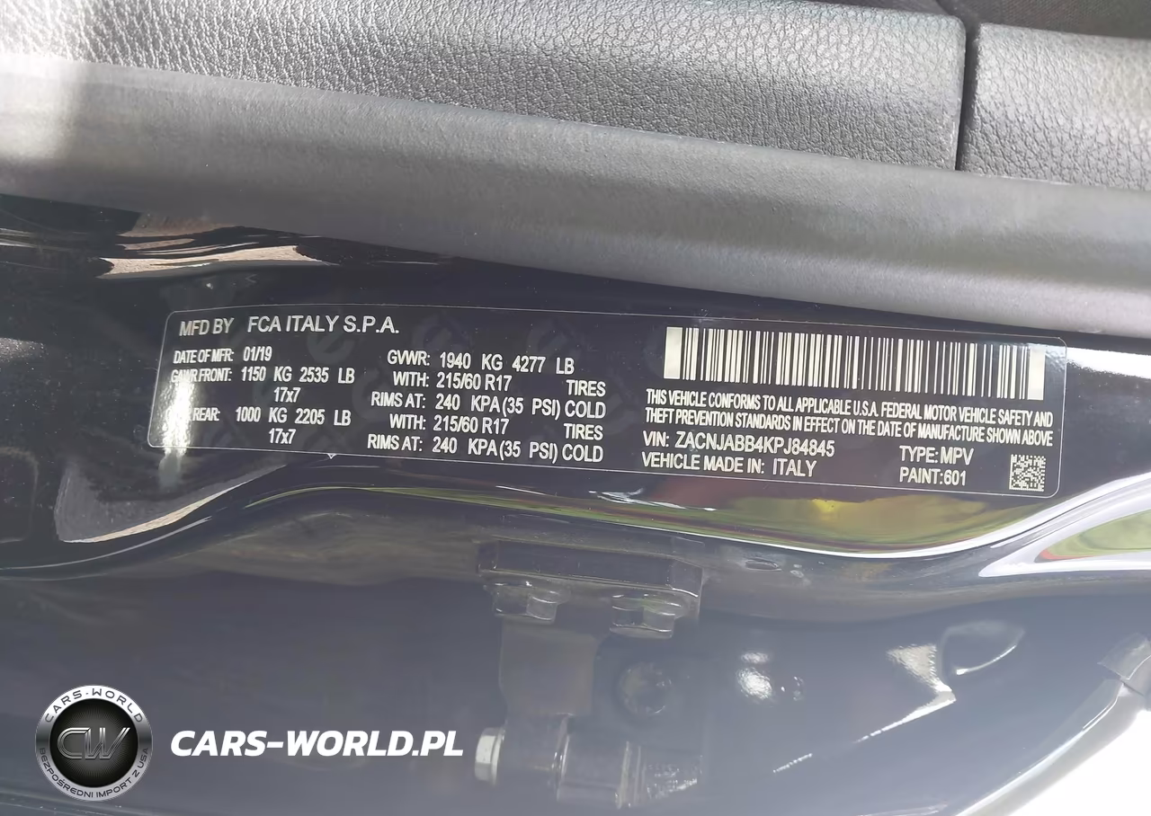 2019 Jeep Renegade Latitude Fwd VIN:ZACNJABB4KPJ84845 - 9