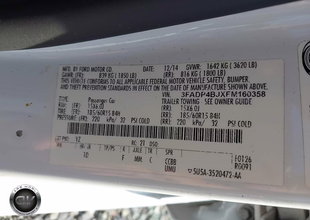 2015 Ford Fiesta Se VIN:3FADP4BJXFM160358 - 9