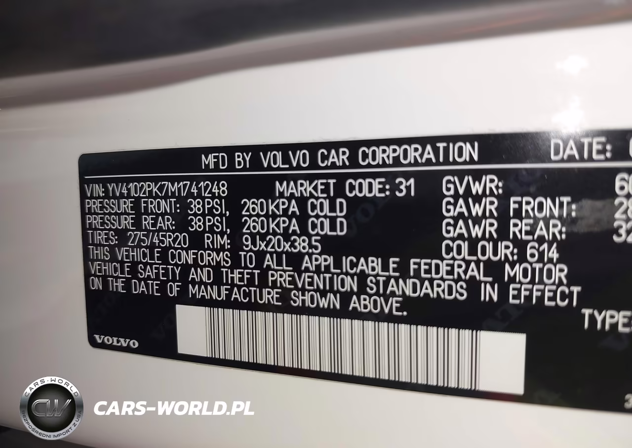 2021 Volvo Xc90 T5 Momentum 7 Passenger VIN:YV4102PK7M1741248 - 9