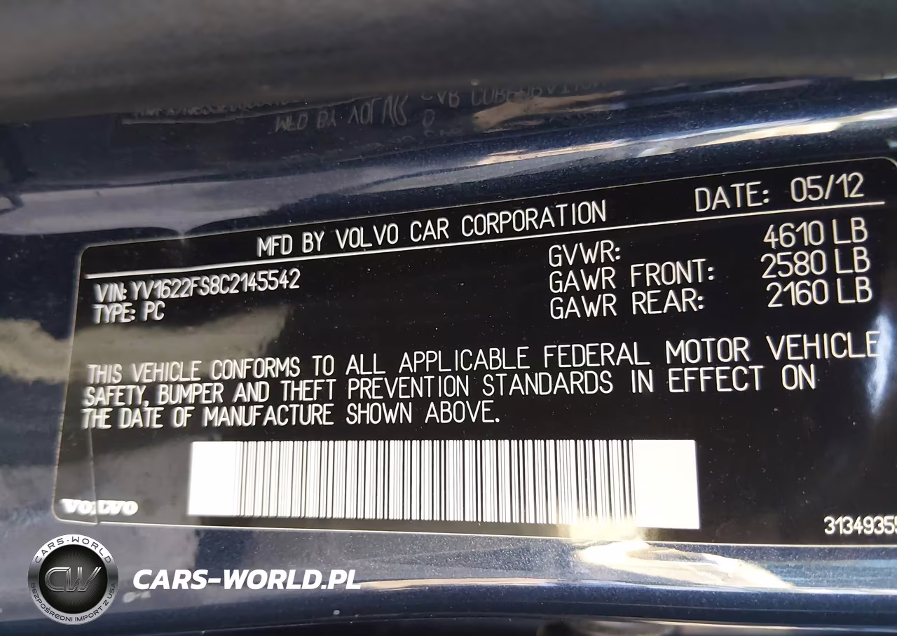 2012 Volvo S60 T5 VIN:YV1622FS8C2145542 - 9