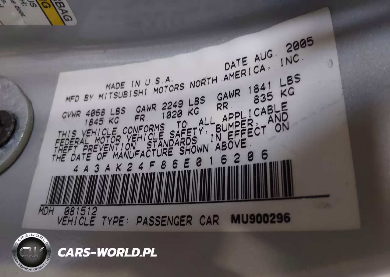 2006 Mitsubishi Eclipse Gs VIN:4A3AK24F86E016206 - 9