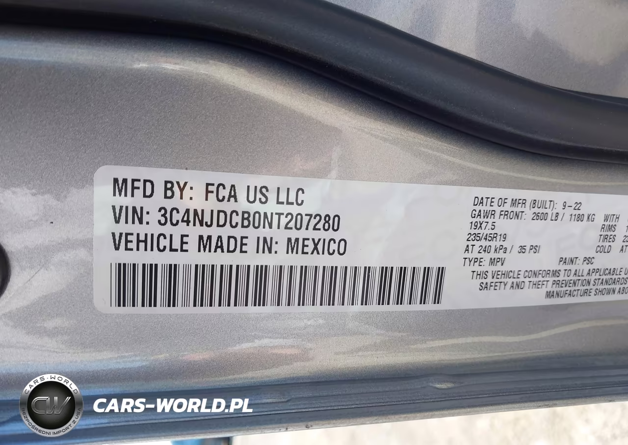 2022 Jeep Compass High Altitude 4X4 VIN:3C4NJDCB0NT207280 - 9