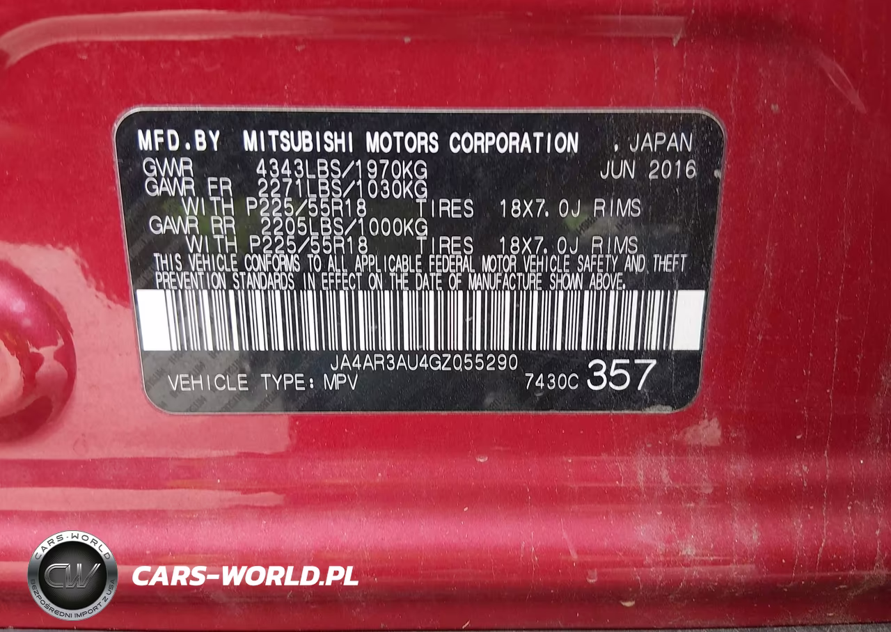 2016 Mitsubishi Outlander Sport 2.0 Es VIN:JA4AR3AU4GZ055290 - 9