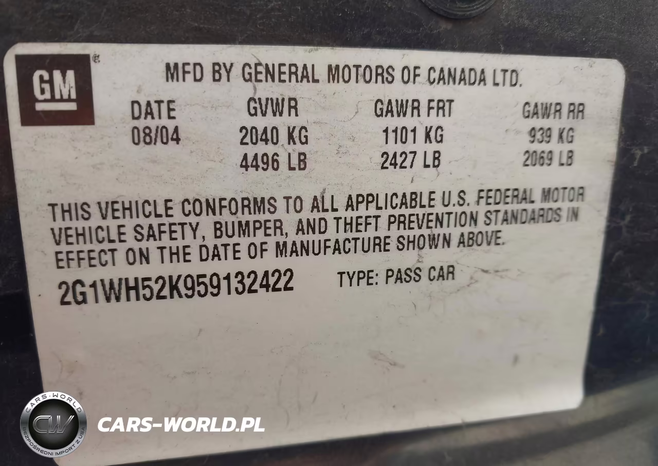 2005 Chevrolet Impala Ls VIN:2G1WH52K959132422 - 9