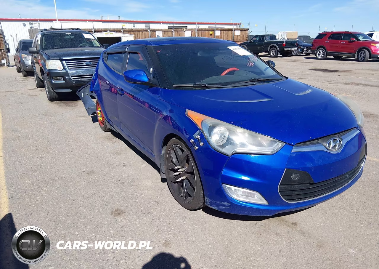 2012 Hyundai Veloster Base W-Black VIN:KMHTC6AD6CU052797 - 1