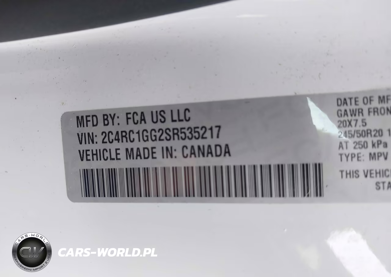 2025 Chrysler Pacifica Limited VIN:2C4RC1GG2SR535217 - 9