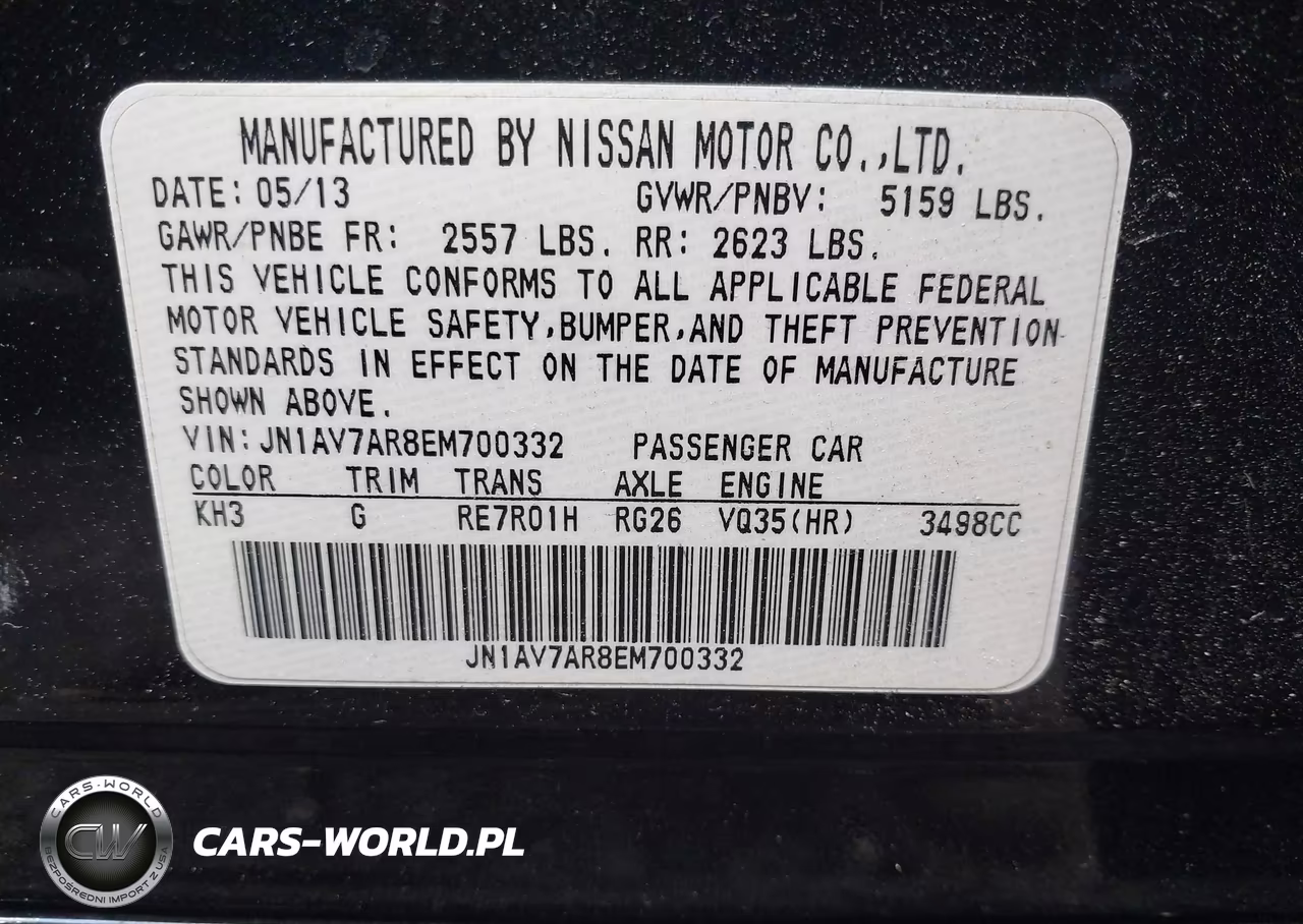 2014 Infiniti Q50 Hybrid Sport VIN:JN1AV7AR8EM700332 - 9