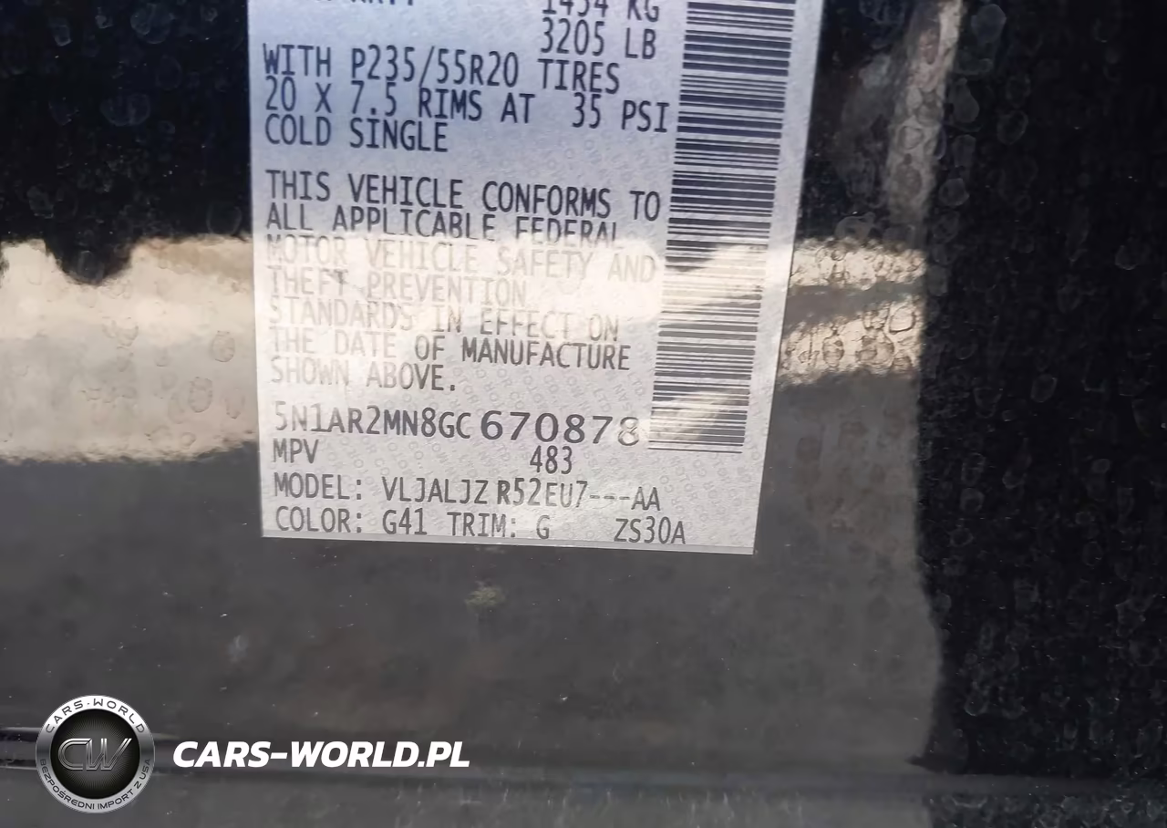 2016 Nissan Pathfinder Platinum VIN:5N1AR2MN8GC670878 - 9