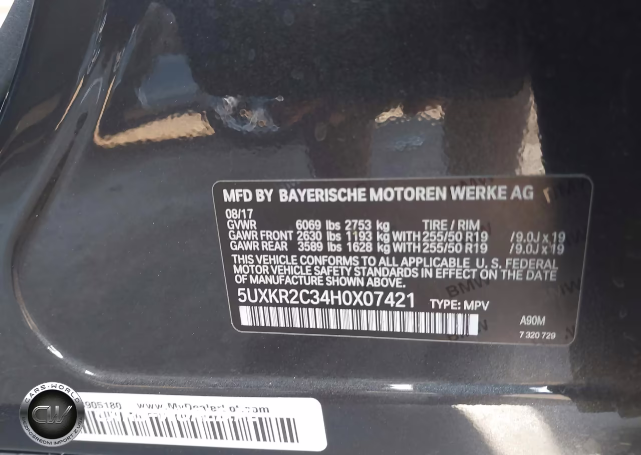 2017 BMW X5 Sdrive35I VIN:5UXKR2C34H0X07421 - 9