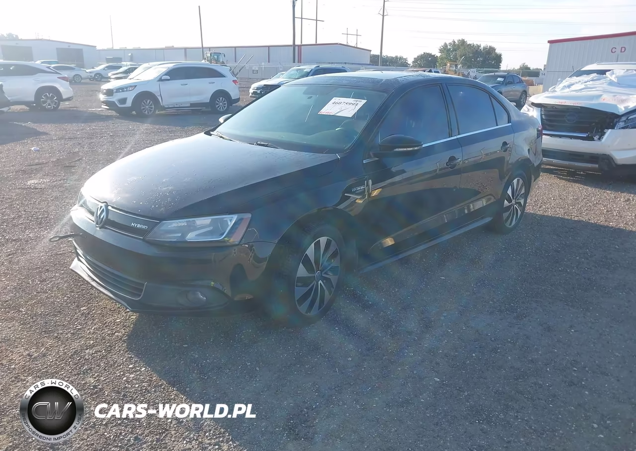 2014 Volkswagen Jetta Hybrid Sel Premium VIN:3VW637AJ9EM207666 - 2