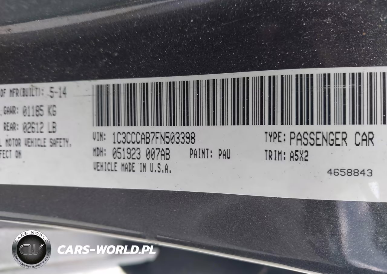 2015 Chrysler 200 Limited VIN:1C3CCCAB7FN503398 - 9