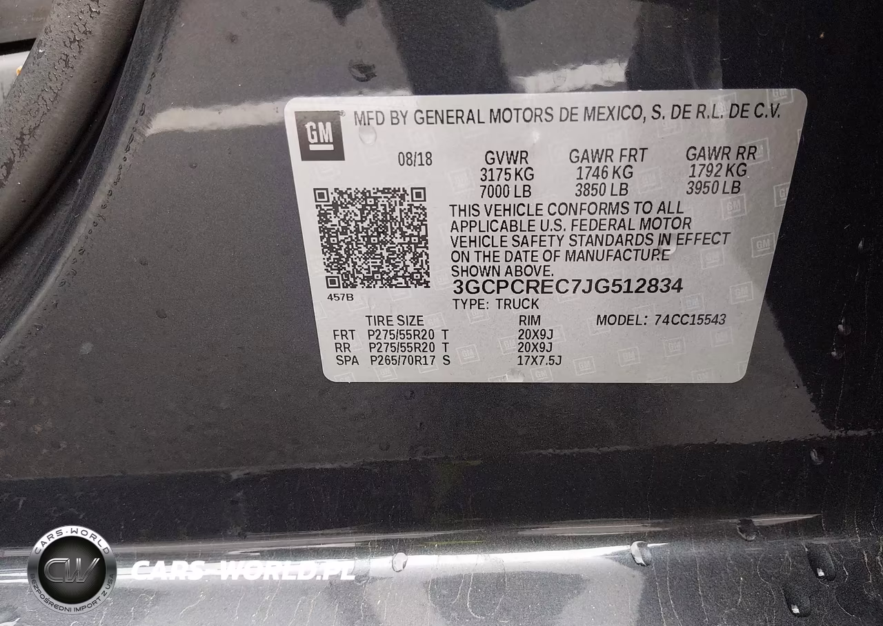 2018 Chevrolet Silverado 1500 1Lt VIN:3GCPCREC7JG512834 - 8