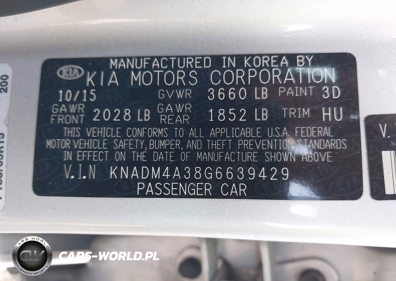 2016 Kia Rio Lx VIN:KNADM4A38G6639429 - 9
