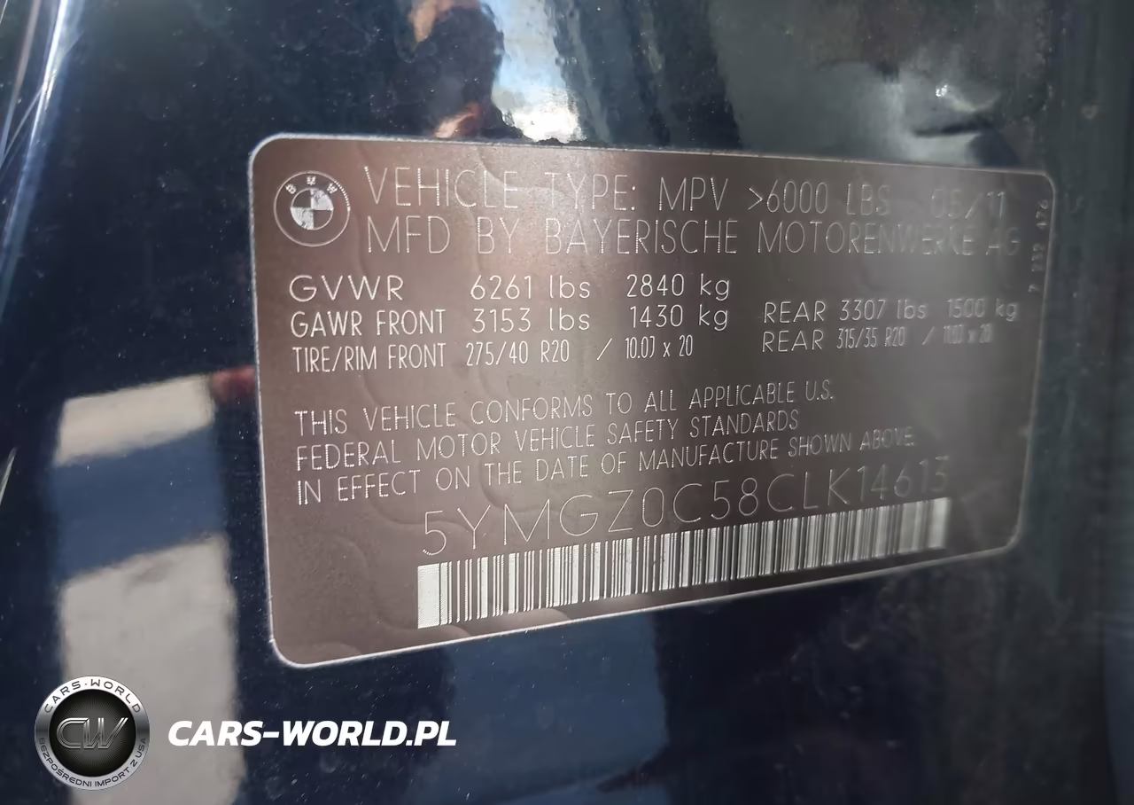 2012 BMW X6 M VIN:5YMGZ0C58CLK14613 - 9