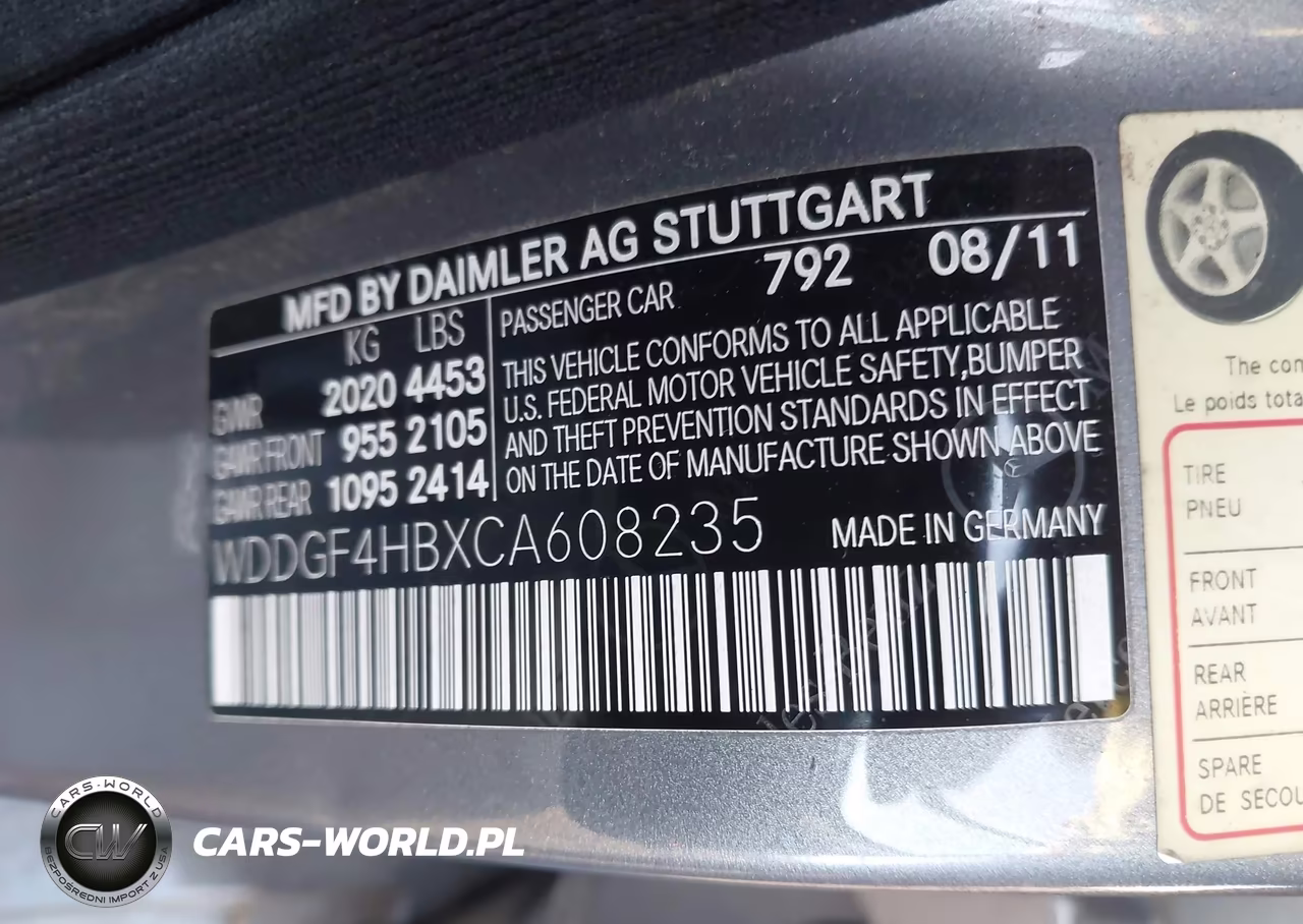 2012 Mercedes-Benz C 250 Sport VIN:WDDGF4HBXCA608235 - 9