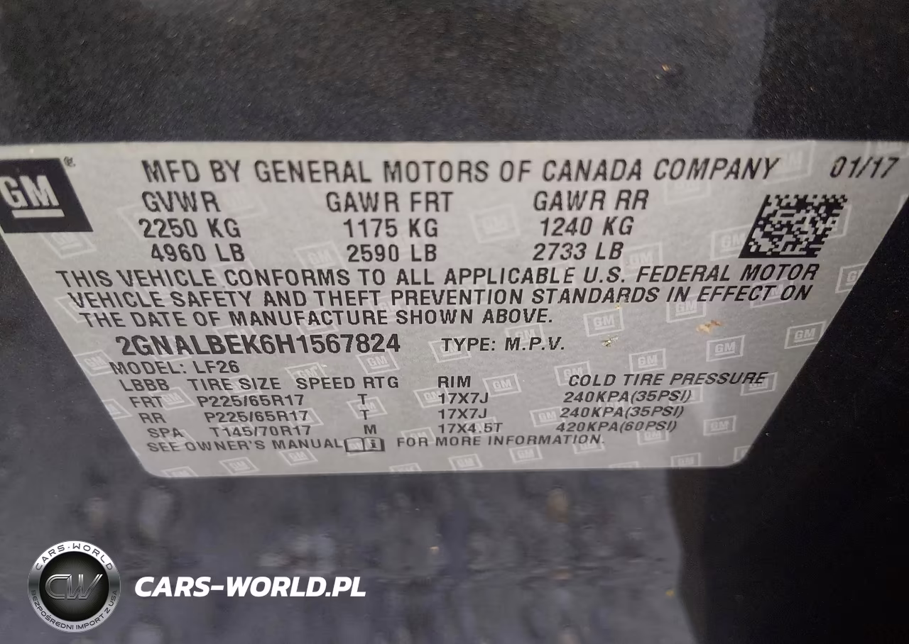 2017 Chevrolet Equinox Ls VIN:2GNALBEK6H1567824 - 9