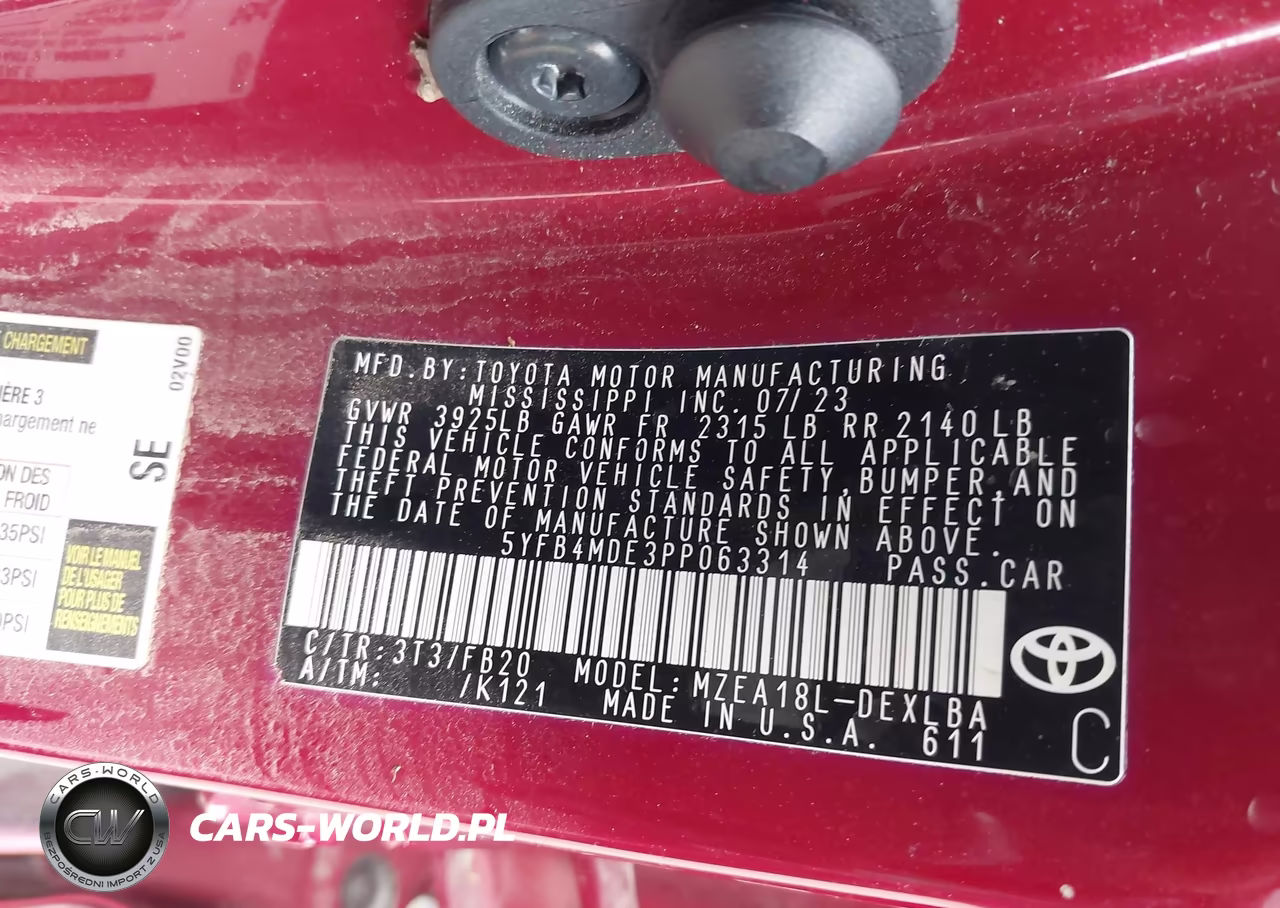 2023 Toyota Corolla Le VIN:5YFB4MDE3PP063314 - 9