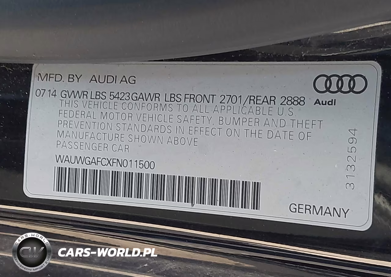 2015 Audi A7 Premium Plus VIN:WAUWGAFCXFN011500 - 9
