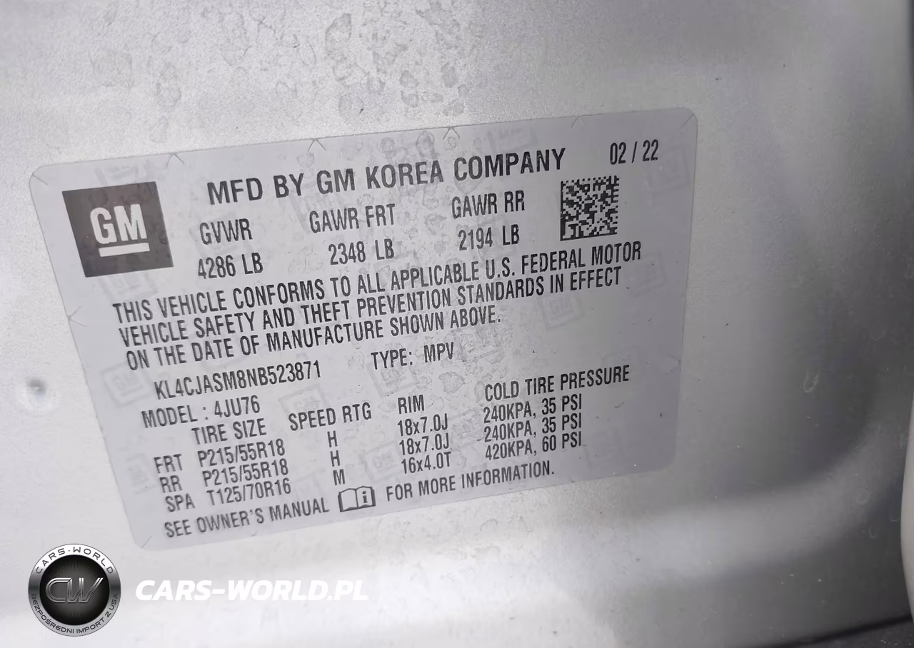 2022 Buick Encore Fwd Preferred VIN:KL4CJASM8NB523871 - 9
