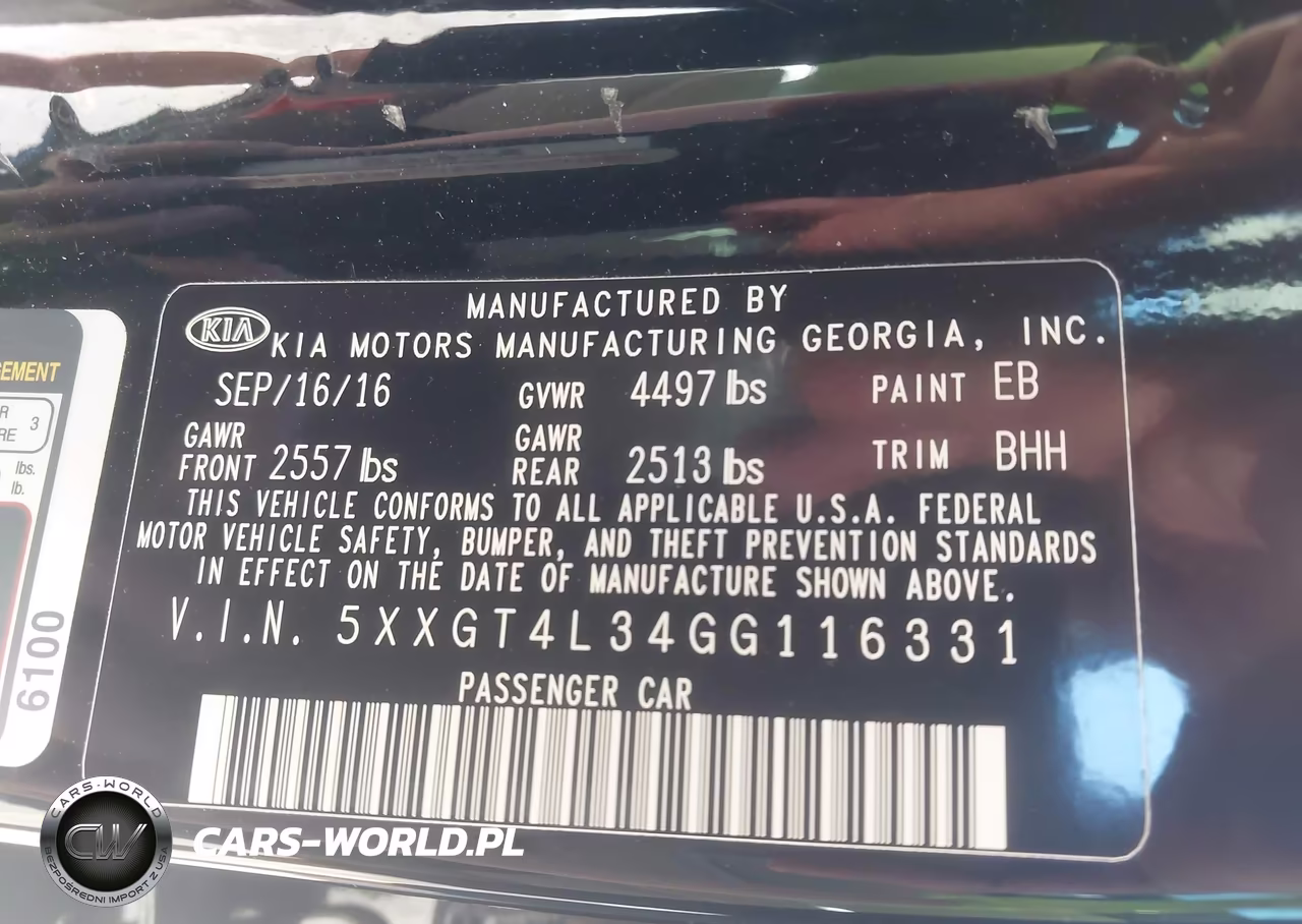 2016 Kia Optima Lx VIN:5XXGT4L34GG116331 - 9