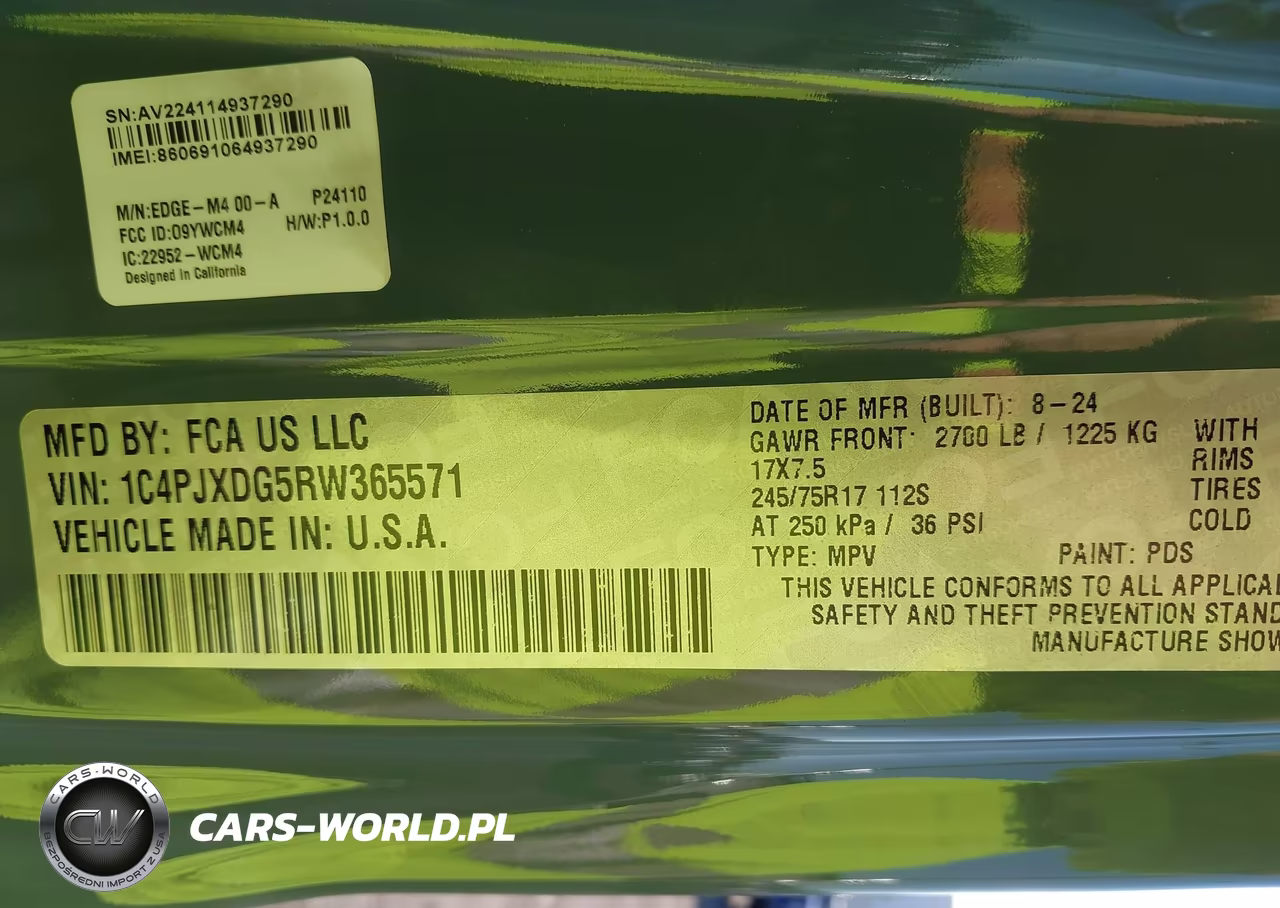 2024 Jeep Wrangler 4-Door Sport 4X4 VIN:1C4PJXDG5RW365571 - 9