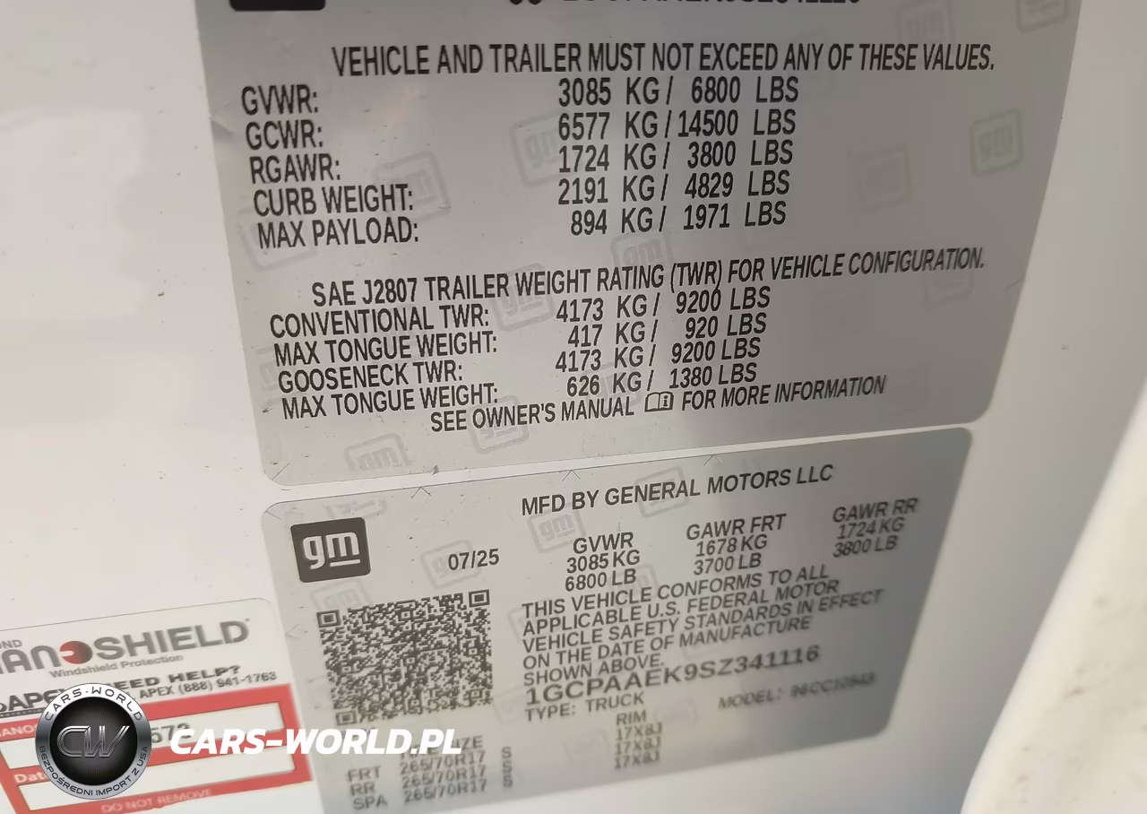 2025 Chevrolet Silverado 1500 2Wd Short Bed Wt VIN:1GCPAAEK9SZ341116 - 9