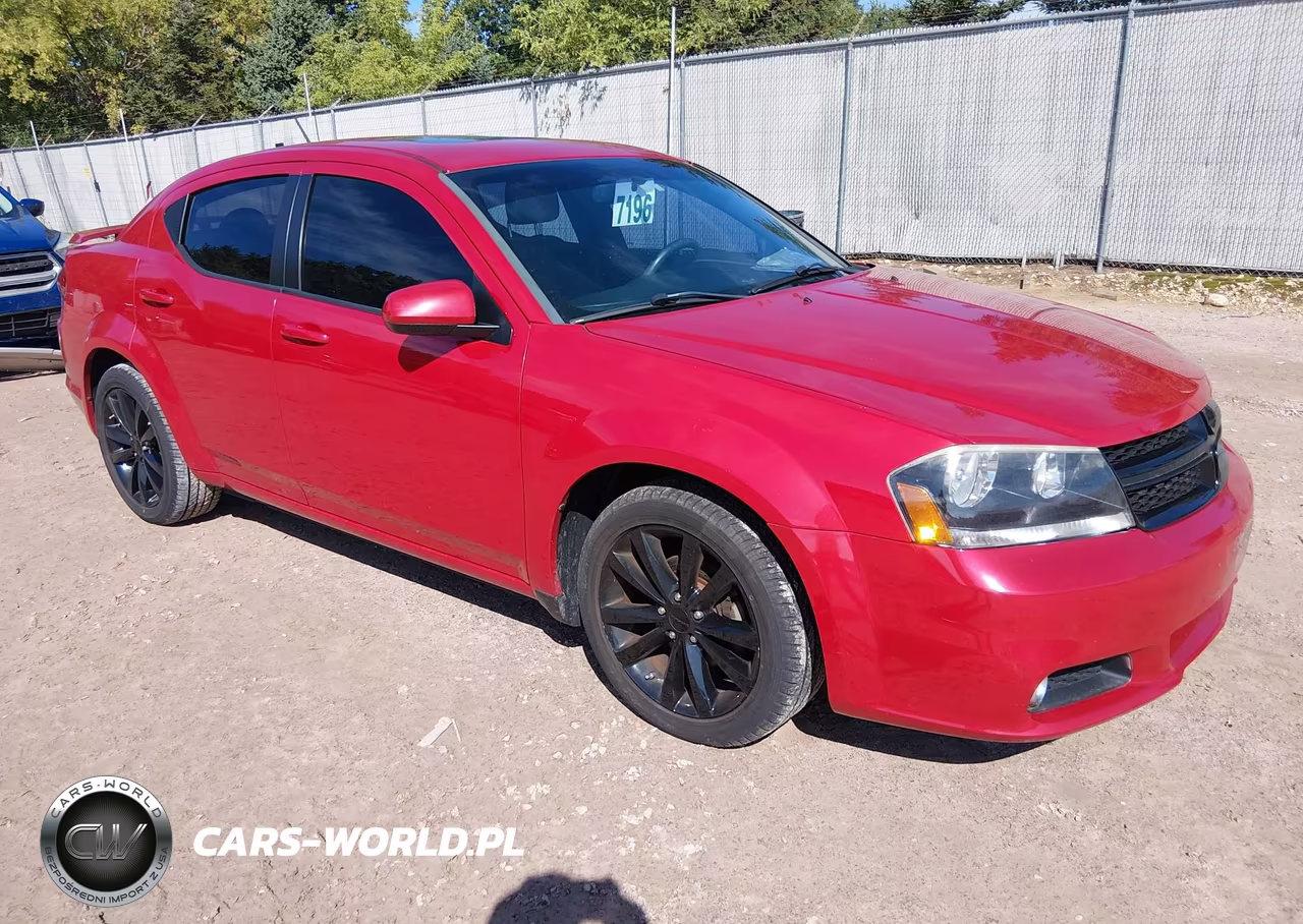 2014 Dodge Avenger Sxt VIN:1C3CDZCG7EN217977 - 1