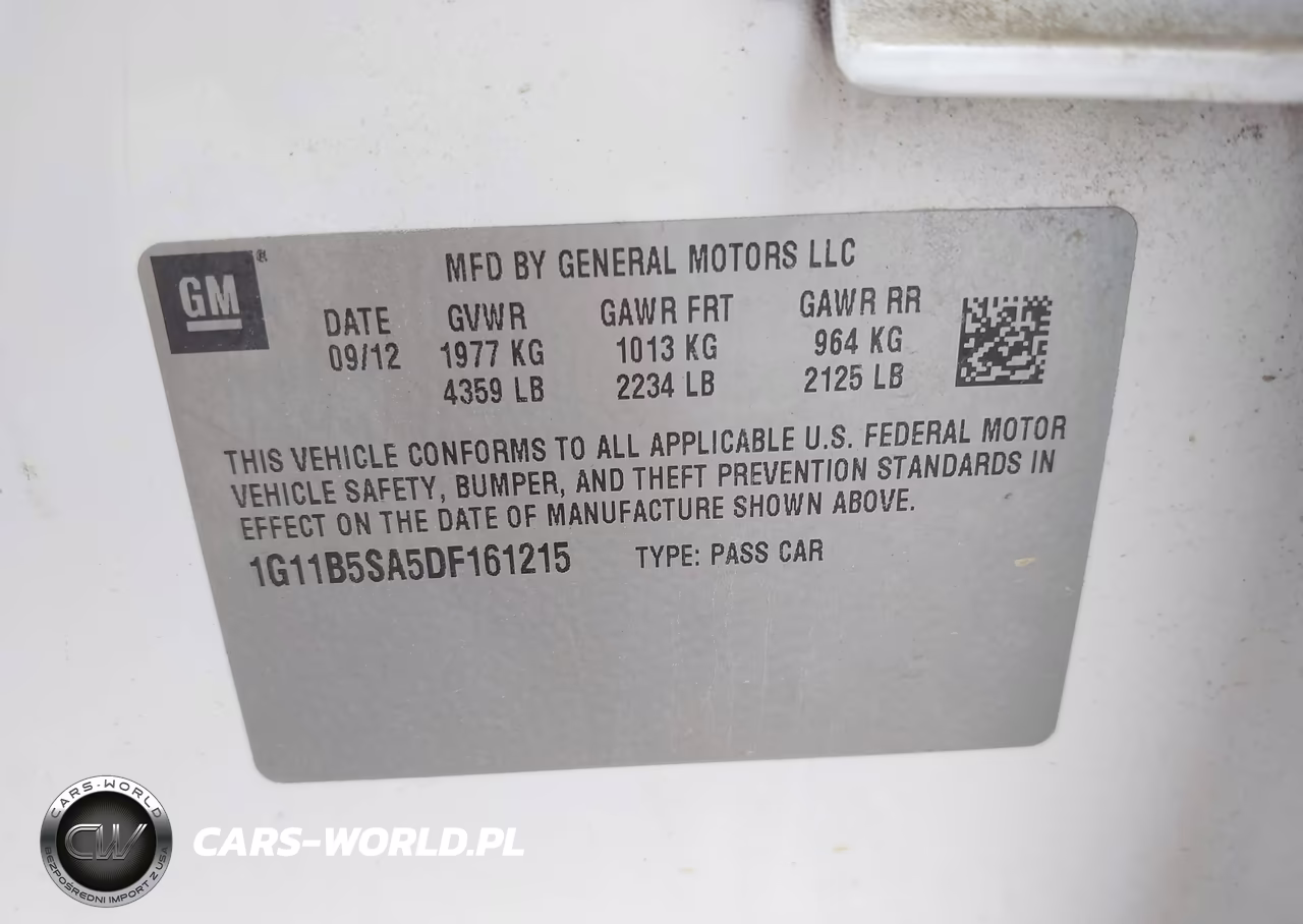 2013 Chevrolet Malibu 1Ls VIN:1G11B5SA5DF161215 - 9