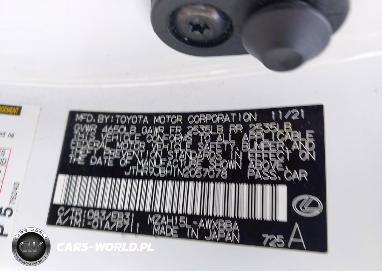 2022 Lexus Ux 250H F Sport VIN:JTHR9JBH1N2057078 - 9