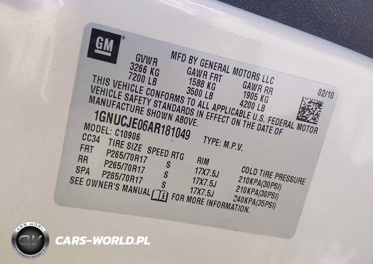 2010 Chevrolet Suburban 1500 Lt1 VIN:1GNUCJE06AR181049 - 9