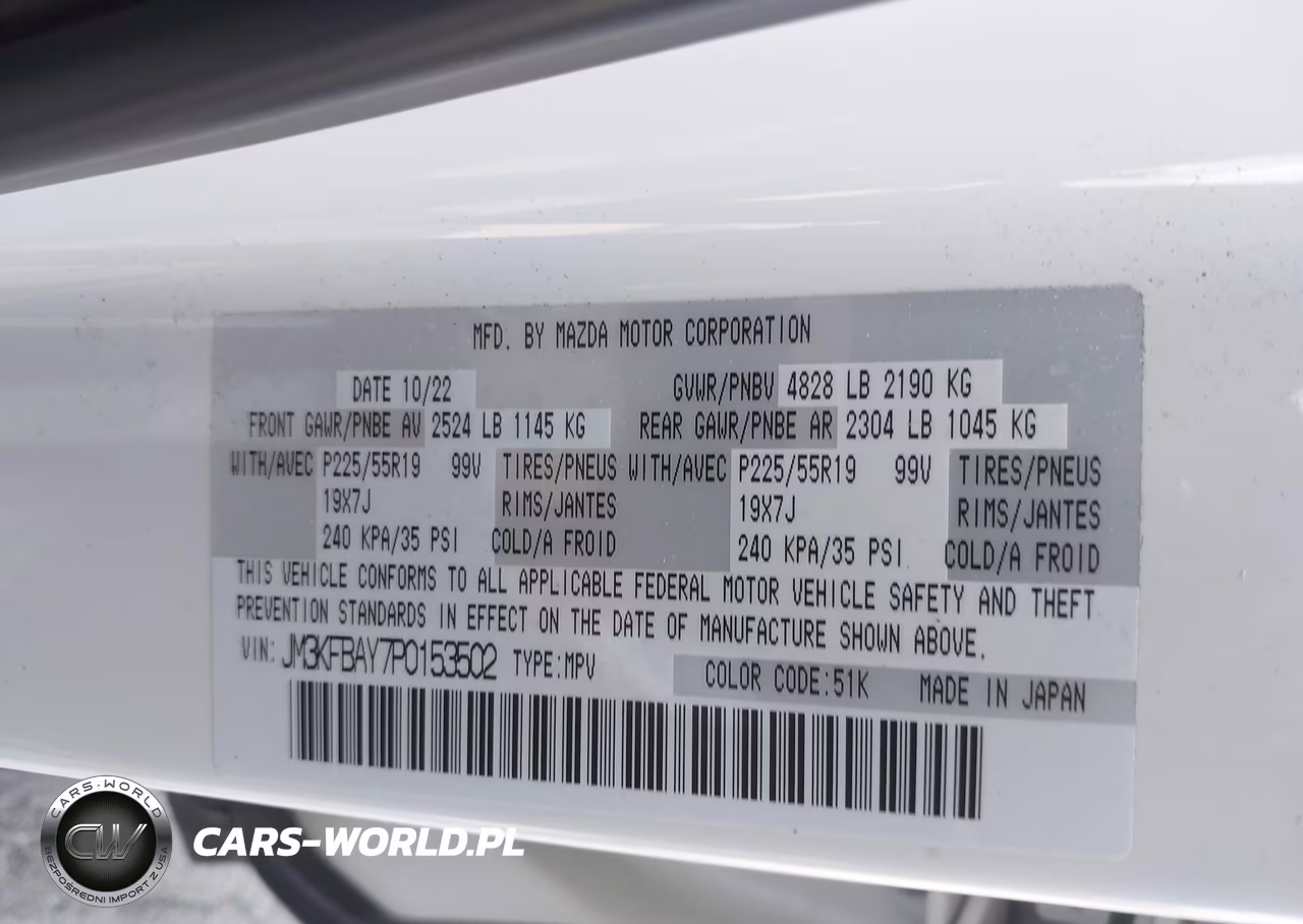 2023 Mazda Cx-5 2.5 Turbo VIN:JM3KFBAY7P0153502 - 9