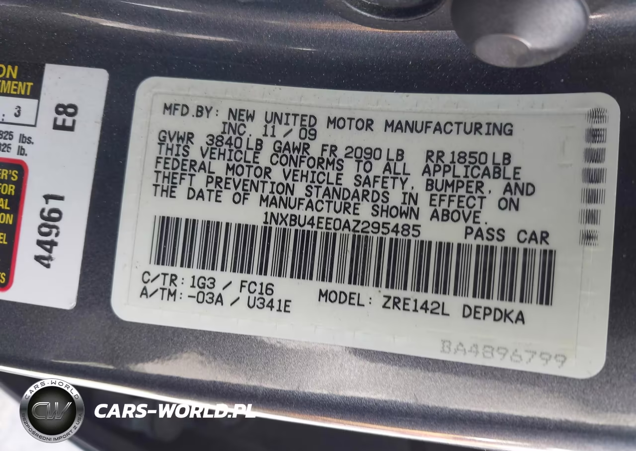 2010 Toyota Corolla Le VIN:1NXBU4EE0AZ295485 - 9