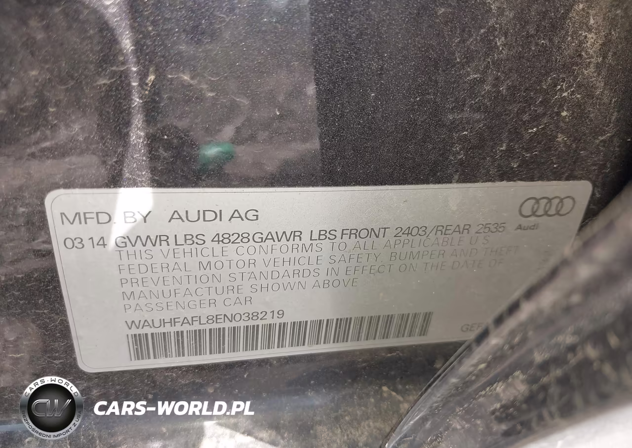 2014 Audi A4 2.0T Premium VIN:WAUHFAFL8EN038219 - 9