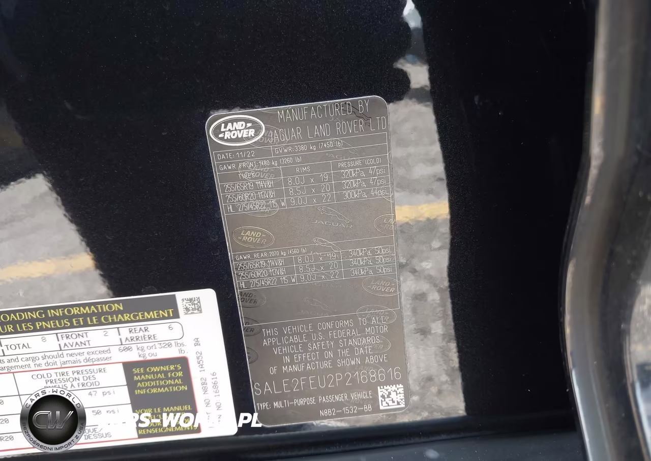 2023 Land Rover Defender 130 X-Dynamic Se VIN:SALE2FEU2P2168616 - 9