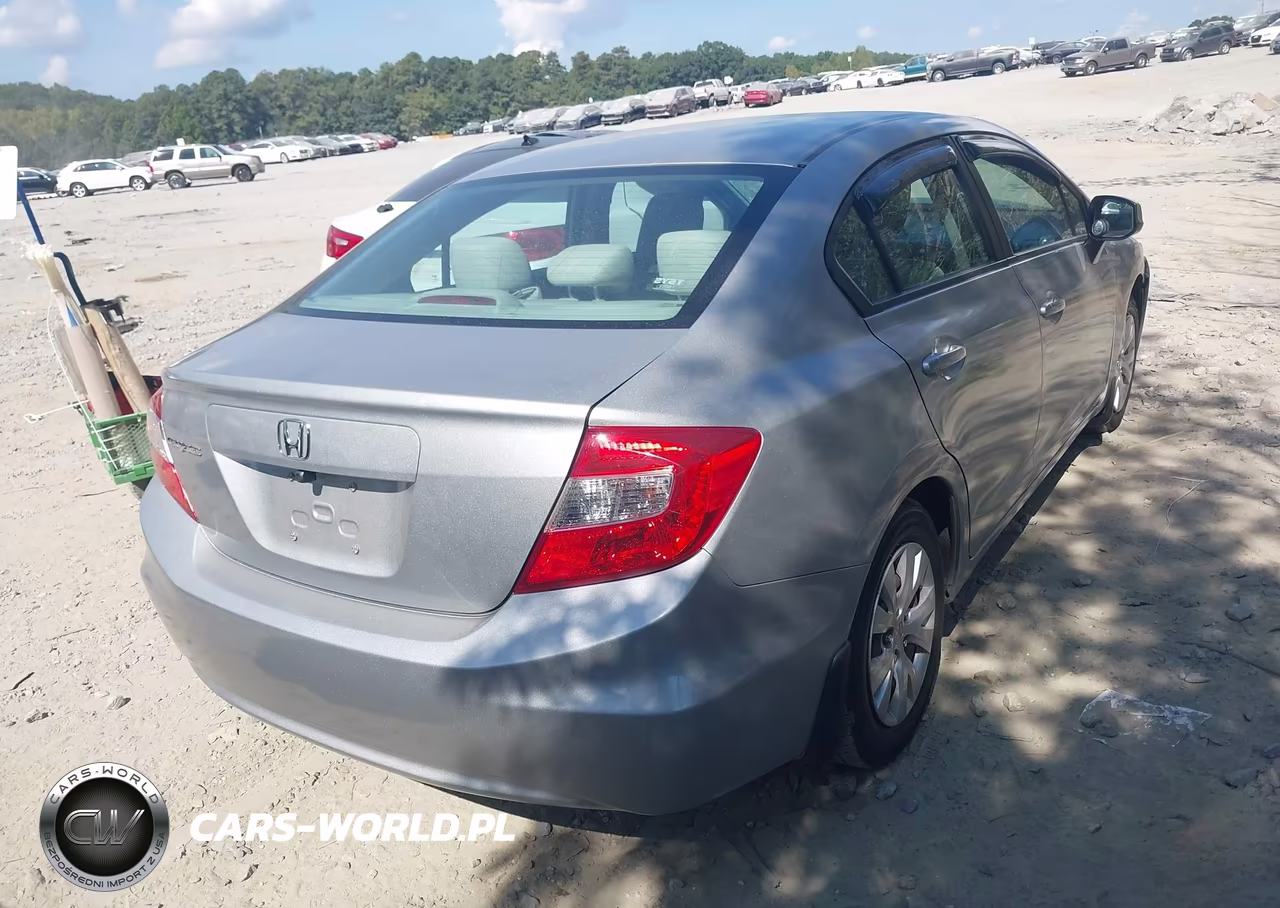 2012 Honda Civic Lx VIN:2HGFB2F51CH575664 - 4